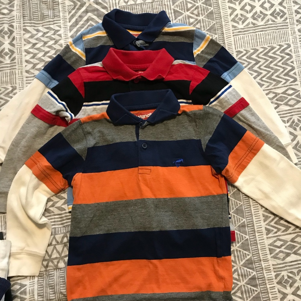 BUNDLE 8 long sleeve casual shirt and a cardigan